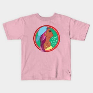 Happy Lonely Girl Kids T-Shirt